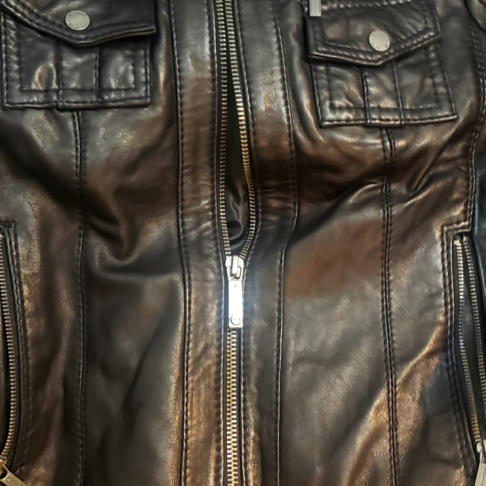 Michael kors leather jacket
